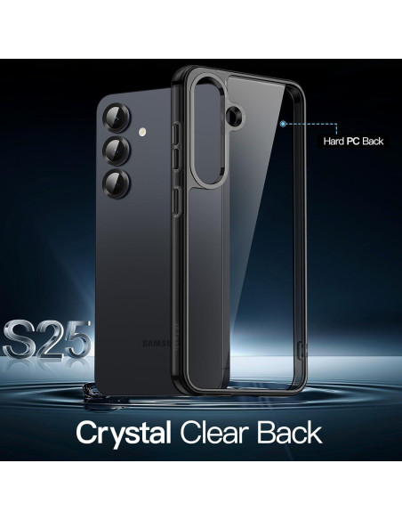Funda JETech para Samsung Galaxy S25 5G Antigolpes Negra