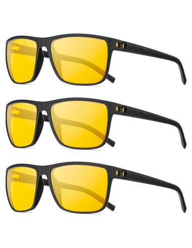 Gafas de sol QALLY para hombres con lentes nocturnos UV