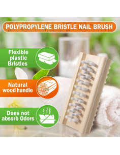 Cepillo de Mano y Uñas Konex Antideslizante 10x4.5cm 2