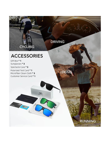 Gafas de sol QALLY polarizadas UV400 para hombres