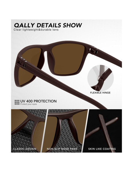 Gafas de sol QALLY polarizadas UV400 para hombres