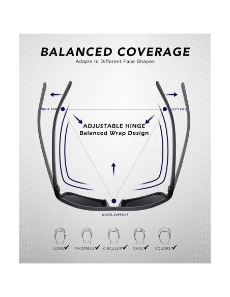 Gafas de sol QALLY polarizadas UV400 para hombres