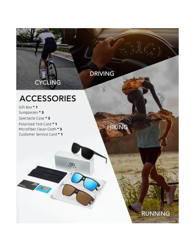 Gafas de sol QALLY polarizadas UV400 para hombres