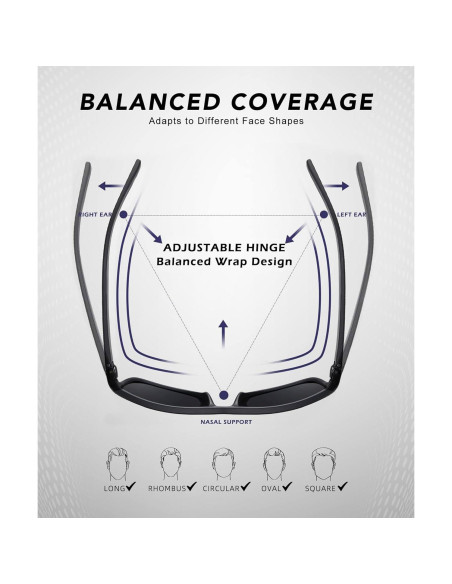 Gafas de sol QALLY polarizadas UV400 para hombres
