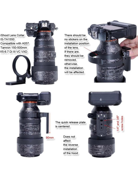 Anillo de Montaje en Trípode iShoot IS-TA1550 para Tamron 150-500mm