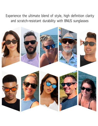 Gafas de sol Bnus B7066 con lentes de vidrio polarizados