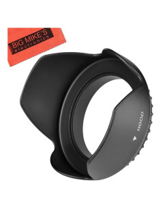 Capucha de lente tulipán 62mm Big Mike's para cámara Panasonic DMC-FZ1000