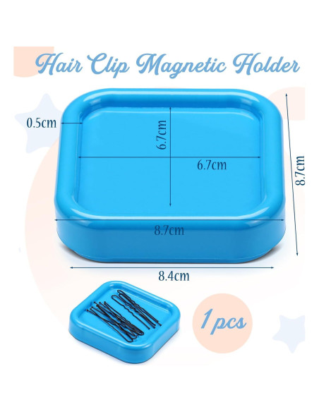 Soporte Magnético para Horquillas Azul Tellegloww 9x9 cm