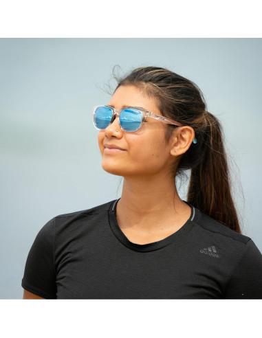 Gafas de sol deportivas Tifosi - Lentes ahumados espejo azul