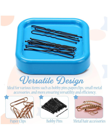 Soporte Magnético para Horquillas Azul Tellegloww 9x9 cm