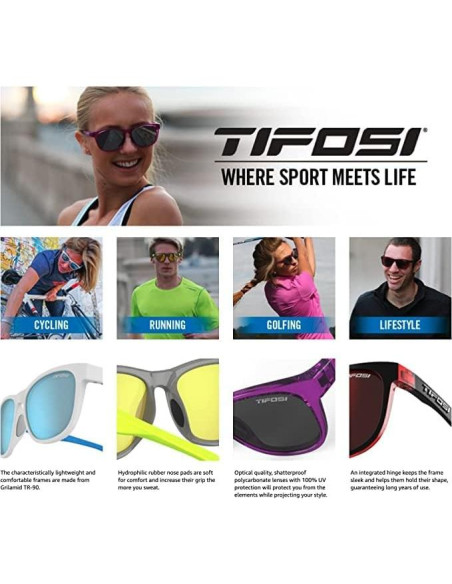 Gafas de sol deportivas Tifosi Swank - Lentes polarizados Gafas de sol deportivas Tifosi Swank - Lentes polarizados