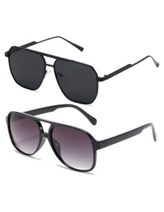 Gafas de sol aviador TIANYESY retro unisex con protección UV