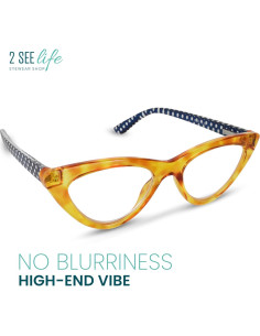 Gafas de lectura Cat Eye 4.0 Miel 2SeeLife - Ligeras y modernas 2