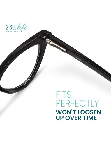 Gafas de lectura 2SeeLife Cat Eye 0.75x para mujeres