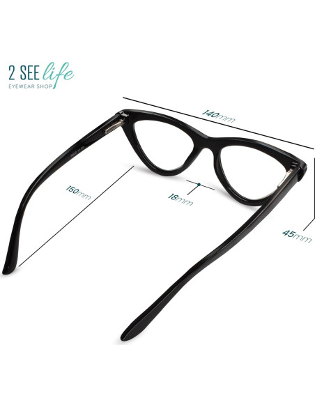 Gafas de lectura 2SeeLife Cat Eye 0.75x para mujeres Gafas de lectura 2SeeLife Cat Eye 0.75x para mujeres
