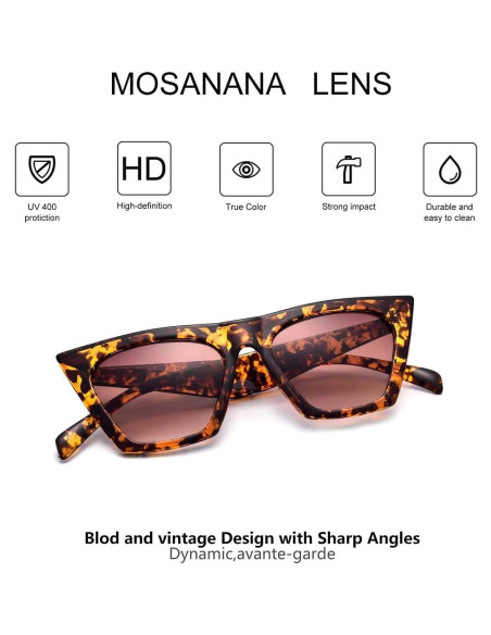 Gafas de sol Mosanana SHINE UV400 para mujeres estilo moderno Gafas de sol Mosanana SHINE UV400 para mujeres estilo moderno