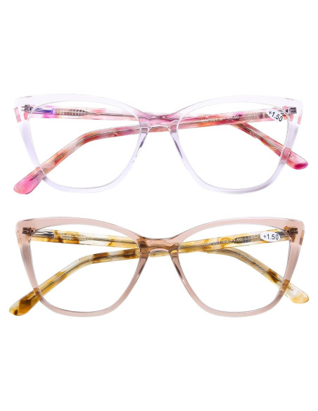 Gafas de Lectura AQWANO Ojo de Gato 1.5x Anti Luz Azul Gafas de Lectura AQWANO Ojo de Gato 1.5x Anti Luz Azul