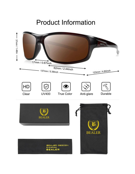 Gafas de sol deportivas BEALER polarizadas para hombres