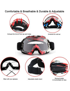 Gafas de motocross SPOSUNE ATV UV400 para hombres y mujeres 2