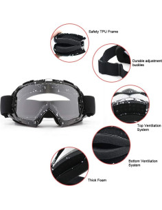 Gafas de Motocross SPOSUNE UV400 para ATV y Dirt Bike 2