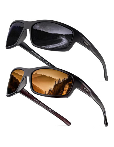 Gafas de sol deportivas BEALER polarizadas TR90 para hombres