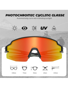 Gafas de Sol ROCKBROS Fotoquímicas UV400 para Ciclismo 2