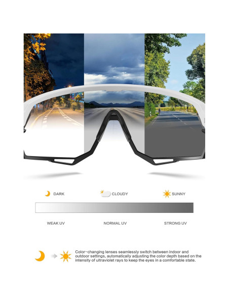 Gafas de Ciclismo BIRCEN Fotoquímicas Naranja TR90 Gafas de Ciclismo BIRCEN Fotoquímicas Naranja TR90