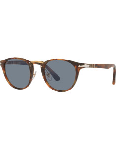 Gafas de Sol Redondas Persol PO3108S UV 100% Café/Azul 2
