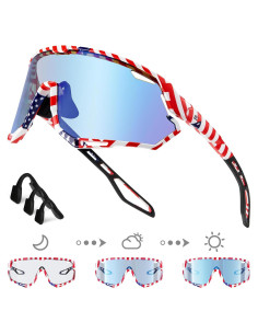 Gafas de Ciclismo BIRCEN Fotoquímicas Azul TR90