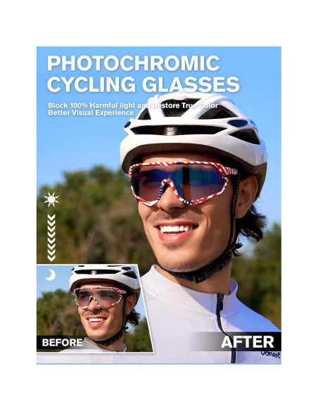 Gafas de Ciclismo BIRCEN Fotoquímicas Azul TR90 Gafas de Ciclismo BIRCEN Fotoquímicas Azul TR90