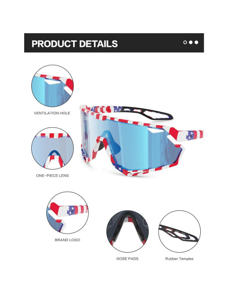 Gafas de Ciclismo BIRCEN Fotoquímicas Azul TR90 Gafas de Ciclismo BIRCEN Fotoquímicas Azul TR90