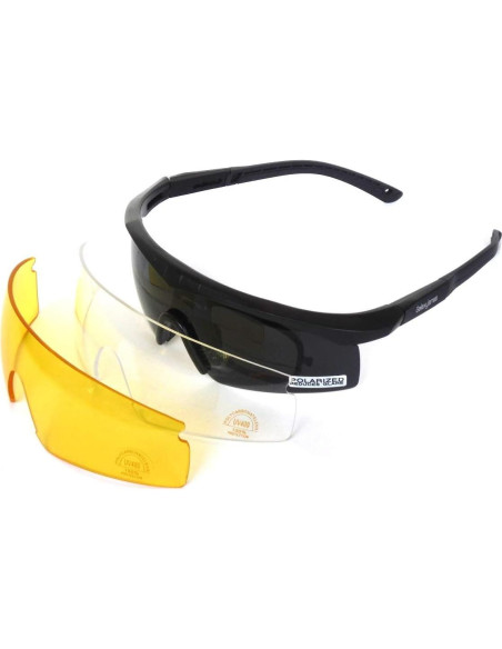 Gafas Tácticas GALAXYLENSE con 3 Lentes Policarbonato