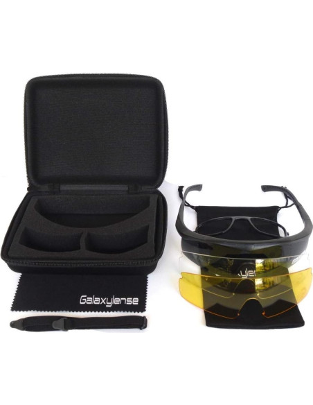Gafas Tácticas GALAXYLENSE con 3 Lentes Policarbonato