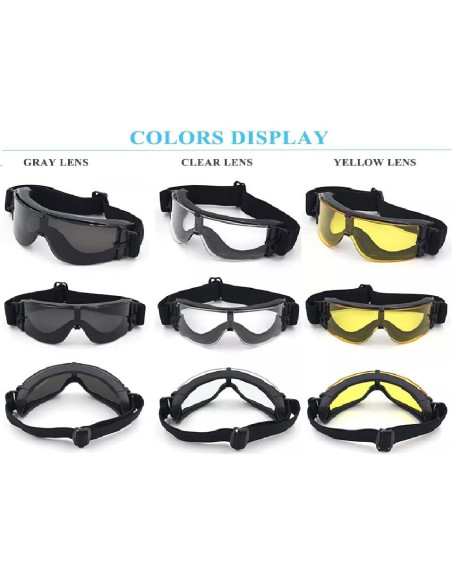 Gafas Tácticas GalaxyLense - Protección UV - 3 Lentes