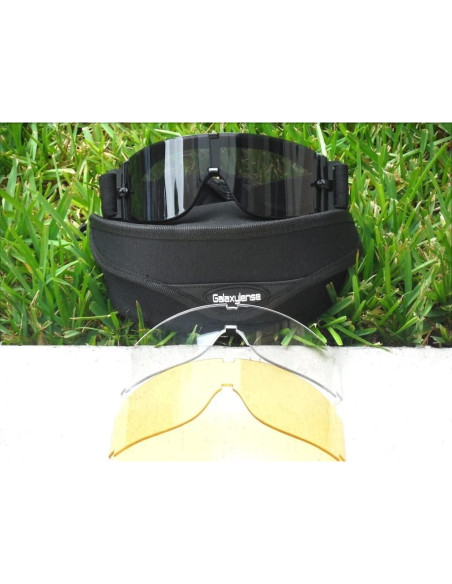 Gafas Tácticas GalaxyLense - Protección UV - 3 Lentes