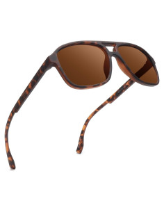 Gafas de sol aviador JIM HALO polarizadas marrón 55mm