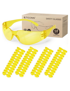 Gafas de Seguridad TICONN Transparentes Resistencia Rayones