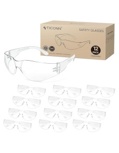 Gafas de Seguridad TICONN Transparentes Resistencia Rayones