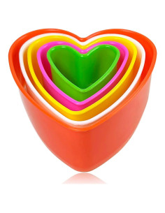 Juego de Cortadores de Galletas Corazón Yuntop - 5 Piezas