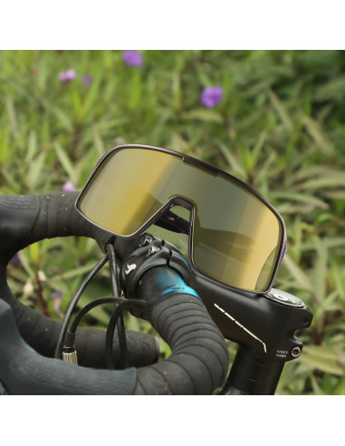 Gafas de Ciclismo Polarizadas BangLong UV400 Oro