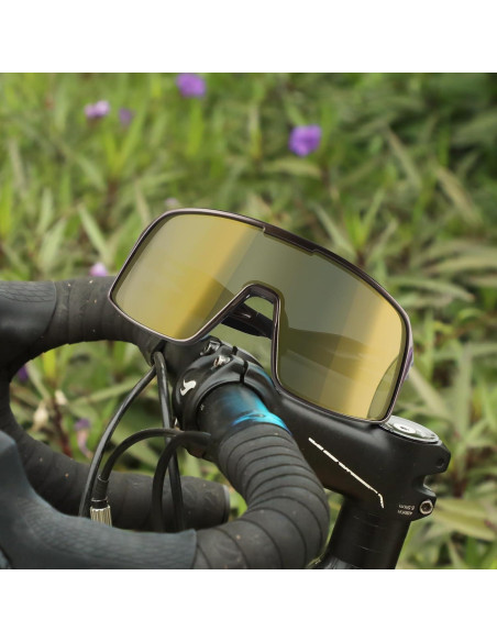 Gafas de Ciclismo Polarizadas BangLong UV400 Oro