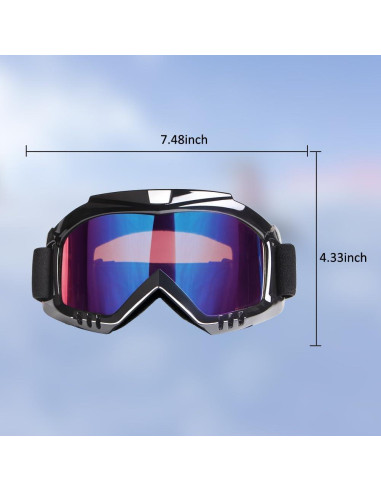 Gafas de Motocross LMAVAG UV400 a Prueba de Niebla