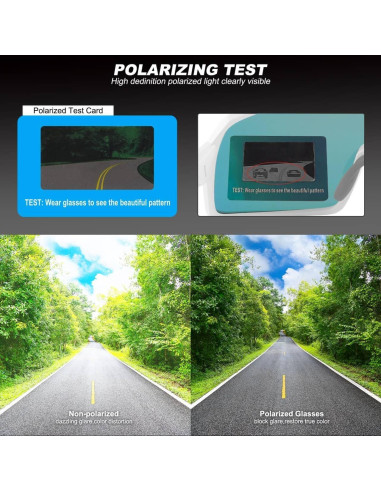 Gafas de Ciclismo Polarizadas BangLong UV400 Rojo Blanco