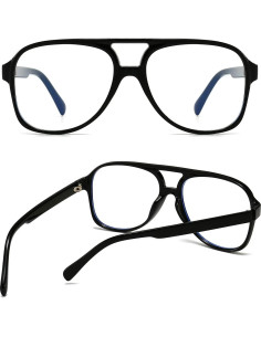 Gafas Aviador JOVAKIT Unisex Lentes Claros 58mm Moda 2