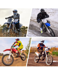 Gafas de Motocross LMAVAG Lente Clara Antivaho Ajustables 2