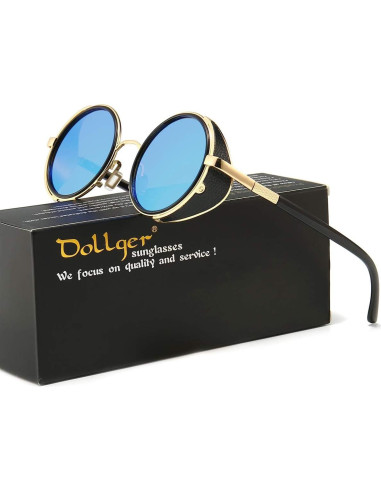 Gafas de Sol Redondas Steampunk Dollger con Lente UV400