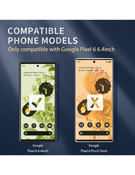 Funda delgada TPU transparente para Google Pixel 6 - Bokoo