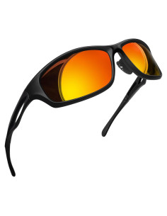 Gafas de sol deportivas Joopin UV400 polarizadas rojas