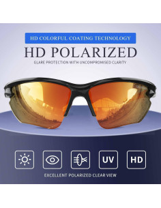 Gafas de sol deportivas DEAFRAIN Dfsg21b polarizadas UV400 2