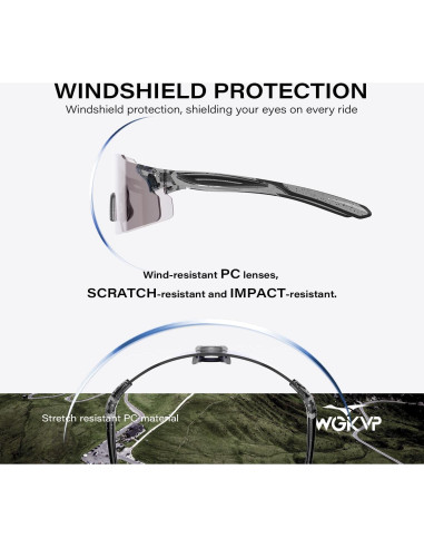 Gafas Deportivas WGKVP Yd-010 Fotoquímicas UV400